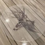 Concrete floor logo dear