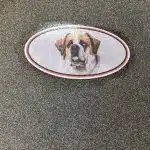 Concrete floor logo dog