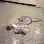 Concrete floor logos | reds
